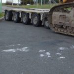 Transport Lowbed axle detail